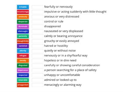 English 6 First Term (Vocabulary)