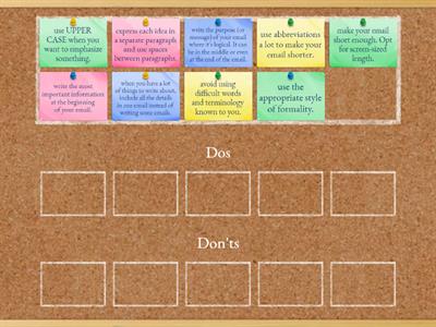 Writing Emails. Dos and Don'ts 