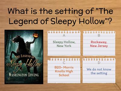 "The Legend of Sleepy Hollow" Do Now