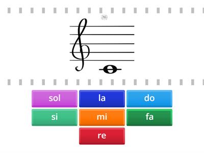 JUEGO de Notas Musicales en Clave de Sol