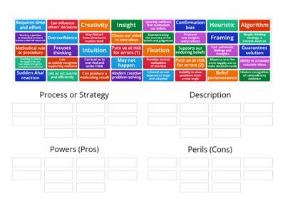 Comparing Cognitive Processes and Strategies (CH 9)