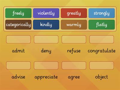 Adverb collocations (Adverb + verb)