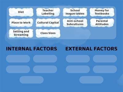 Internal Vs External Factors (Class Achievement)