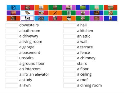 Pearson vocabulary Egzamin Ósmoklasisty Miejsce zamieszkania Części domu