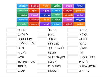 אוצר מילים לנועם קיץ 2024 עם הקראה 1/2