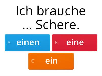 Verb ,,brauchen" + Akkusativ  