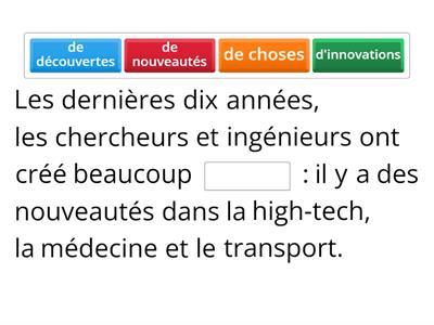 Vocabulaire sciences et techniques p.73 A2