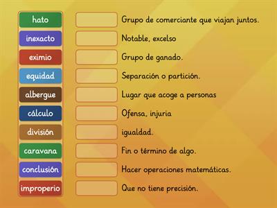 Vocabulario: El hombre que calculaba