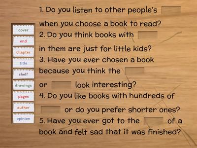 Pr 3 Un 18 Questions about books