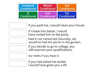 Conditionals Match Up