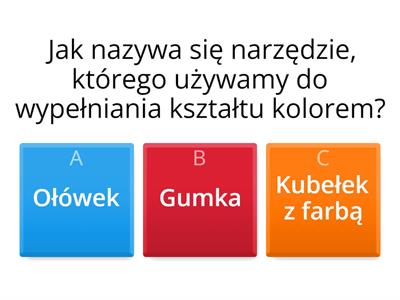 Quiz - edytor grafiki, wypełnienie kształtu