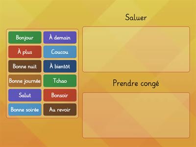 Saluer ou prendre congé ? 