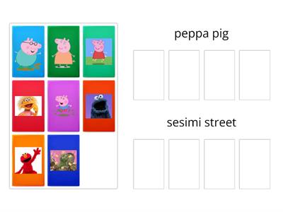 peppa pig and sesimi street