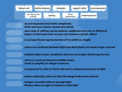 Vocabulary: Photo Editing