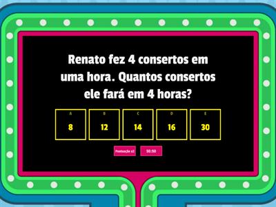 Quizz show da multiplicação