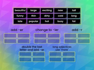 Prepare 2 Comparative adjectives