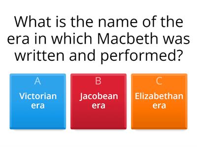  Macbeth Context Quiz