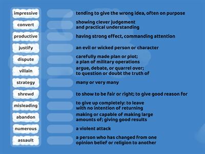 Sadlier Vocabulary - Blue Unit 2