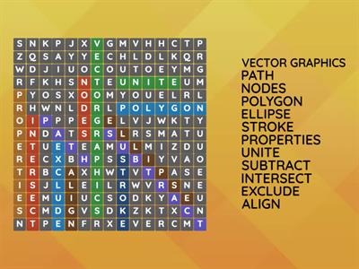 Vector Graphics Wordsearch