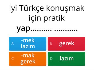 Gereklilik kipi (Necessity Modals) @speakinturkish