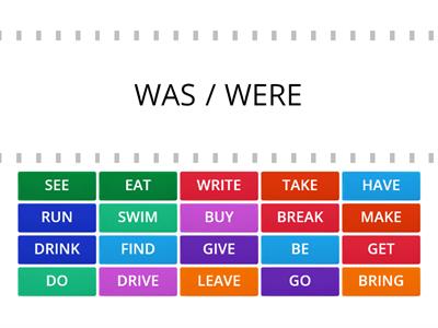 Past Simple - Irregular verbs