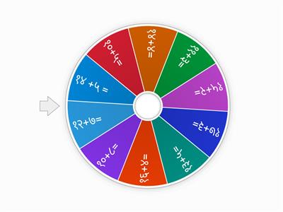 बेरीज करा  वर्ग - १ ला  Spin the wheel