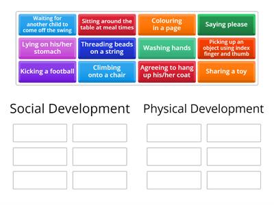 Social and Phyiscal Development