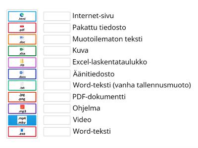 Tiedostopäätteet