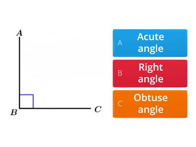Angles - acute, right, obtuse
