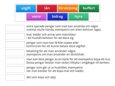 Arbete och pengar