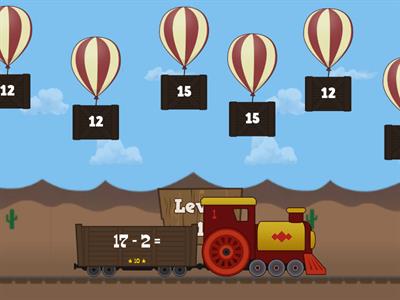 P1 - Subtraction to 20 Balloon Pop
