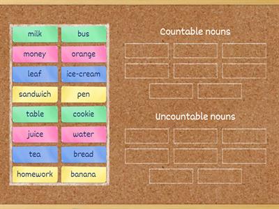 Countable & Uncountable nouns