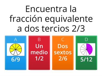 Fracciones equivalentes