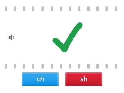 Phonics - sh or ch Listen & Select