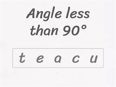 Angles and triangles anagram guess