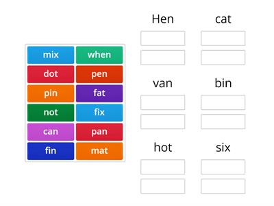 Match the rhyming words