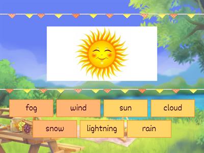 Weather kids: Match the words with the pictures