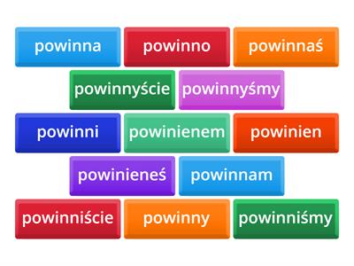 Czasownik "powinien"