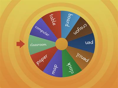 Classroom Objects-Random Wheel