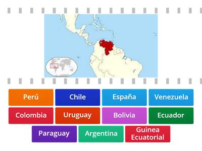 Los países hispanohablantes: Sudamérica, África, Europa