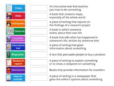 Types of non-fiction