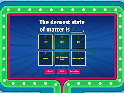 States of Matter and Density