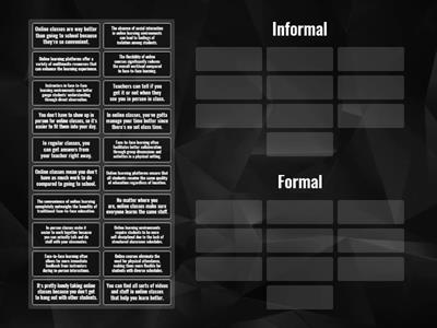 Informal to Formal