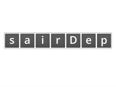 Unscrambling the letters D I S O R D E R 