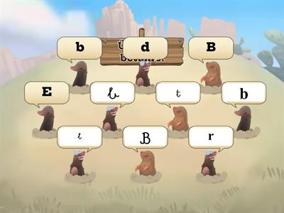 A b, B betűk felismerésének gyakorlása