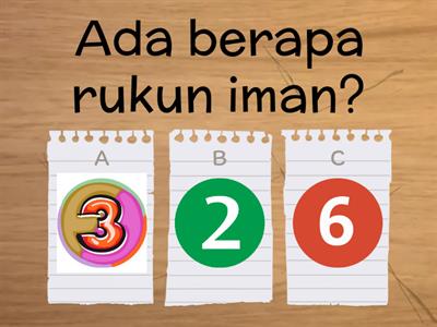  Rukun Iman Tahun 1