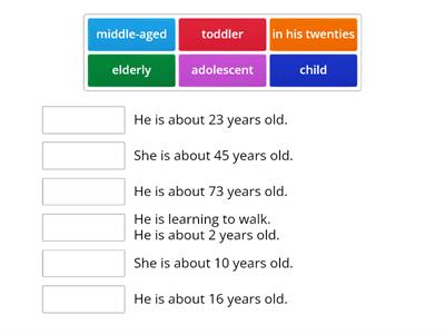 Ages and stages of life. 1A Solutions Intermediate