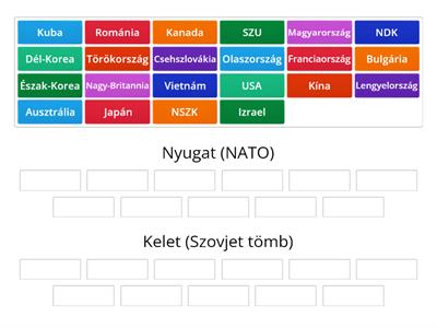 Hidegháború - (NATO -Szovjet tömb)