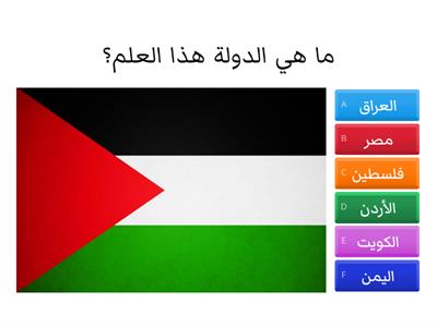 Arab country flag quiz