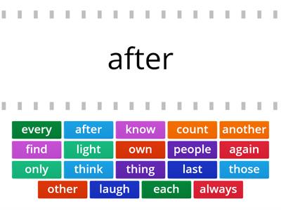 Action 100 1B Words-Set 1